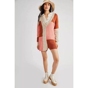 Free People Flyin’ By Mix Romper Size L